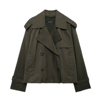 Fashion Casual All-matching Short Windbreaker Women's Coat 0
