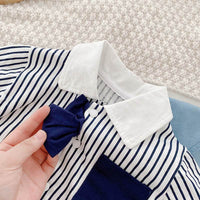 Newborn Short-sleeved Romper Boy Western Style Gentleman Clothes Baby