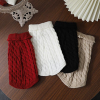 Pet Warm And Cute Good-looking Cable-knit Sweater Simple Casual Two Feet Apparel Vest