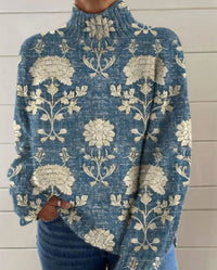 Printed Casual Cloak Coat Cardigan Sweater
