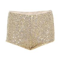 Womens Bold Babe Style Leopard Print Sequined Tube Top Puffy Mini Skirt Dress