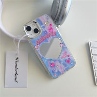 INS Cartoon Purple Bear Phone Case