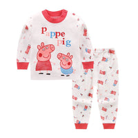 Pure cotton two-piece suit for boys and girls