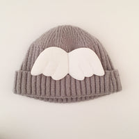 Angel wings children's woolen hat