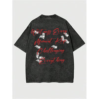 Men's Graphic T-Shirt With Figure And Letter Print Short Sleeves