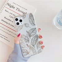 Leaf flower phone case