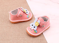 Girl with bell calling shoes