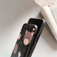 Cute bear illustration mobile phone case