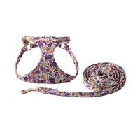Super Beautiful Floral Series Pet Harness Suit With Hand Holding Rope