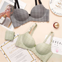 Plaid teenage student underwear