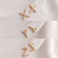 26 English Letter Pendant Earrings Necklace Bracelet Accessories