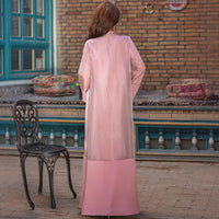 Cherry Blossom Yarn Two-Piece Cardigan Dress