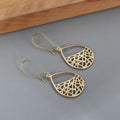 Accessories Retro Oval Alloy Hollow Water Drops Geometric Earrings