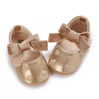 Baby Girl Bowknot PU Soft Bottom Toddler Shoes