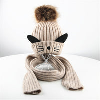 Knitted hat suit