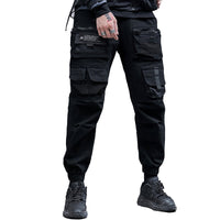 Multi-pocket cropped slacks