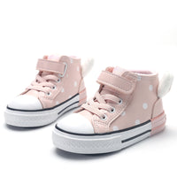 Fashion Plus Velvet High Top Leather Girls Shoes