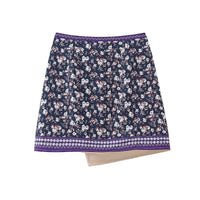 Women's High Waist Skirt With Lens Inlay