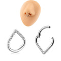 Fashion Closed Nose Ring Heart Shape