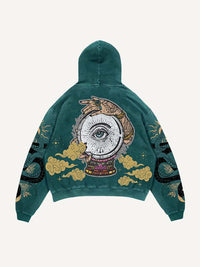 Fashion Casual Printed Polyester Sweater
