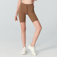 Women's High Waist Hip Lift Tight Drawstring Yoga Shorts