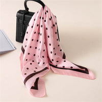 Satin bow tie bow point small silk scarf