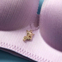 Factory Direct Hong Kong Authentic Happiness Fox Underwear No Steel Ring Bra Ladies Bra No Trace Of Milk Gathering