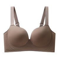 Traceless Plus Size Bra For Women Push Up Breast Holding Adjustment