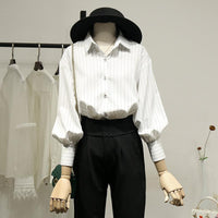 Niche Vintage Striped Women's Shirt
