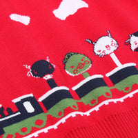 Double-decker train little wool coat