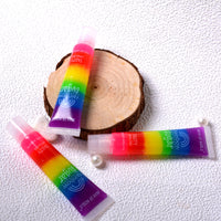 Rainbow Jelly Transparent Tube Colorless Moisturizing Lip Oil