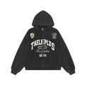 Spring New American College Style Retro Washed Hoodie Coat Cardigan Zipper Sweater