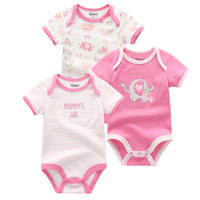 Baby's triangle Romper Summer Short Sleeve Top