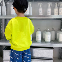Children's autumn pocket workwear sweater