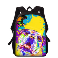 Pet dog print backpack