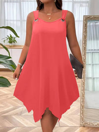 Women's Elegant Round-Neck Sleeveless Casual Dress