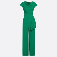 Sleeveless Cowl-neck Belted Middle Eastern Jumpsuit For Banquets