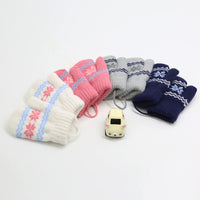 Children's Alpaca Thick Warm Halter Gloves