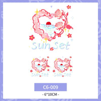 Waterproof And Durable Colorized Butterfly Tattoo Sticker