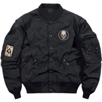 Oversize Loose Embroidered Overalls Flight Jacket