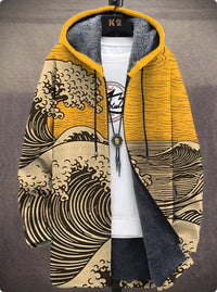 Men's Winter Printed Plush Lining  Thick And Windproof