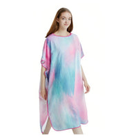 Cross-border Hot Selling Floral Hooded Laundry Quick-drying Towel Cloak Bathrobe Beach Towel Bathtub Pool Shawl Wholesale