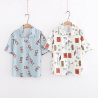 Summer loose student shirt