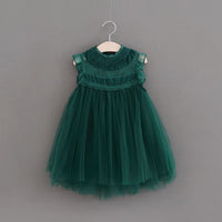 Girls' dresses, children's western style flying sleeves