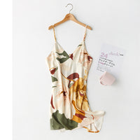 Women's open-back split nightdress
