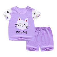 Children's short sleeve suit