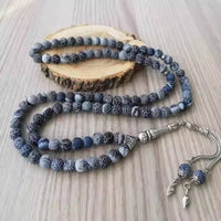 99-bead Weathered Agate Prayer Beads