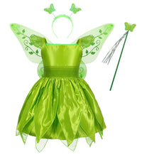 Christmas Green Elf Children's Princess Dress