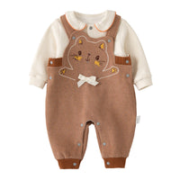 Girls double-layer bib suit