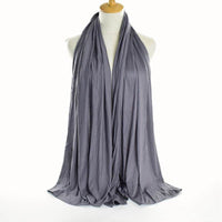 Monochrome mercerized cotton jersey scarf
